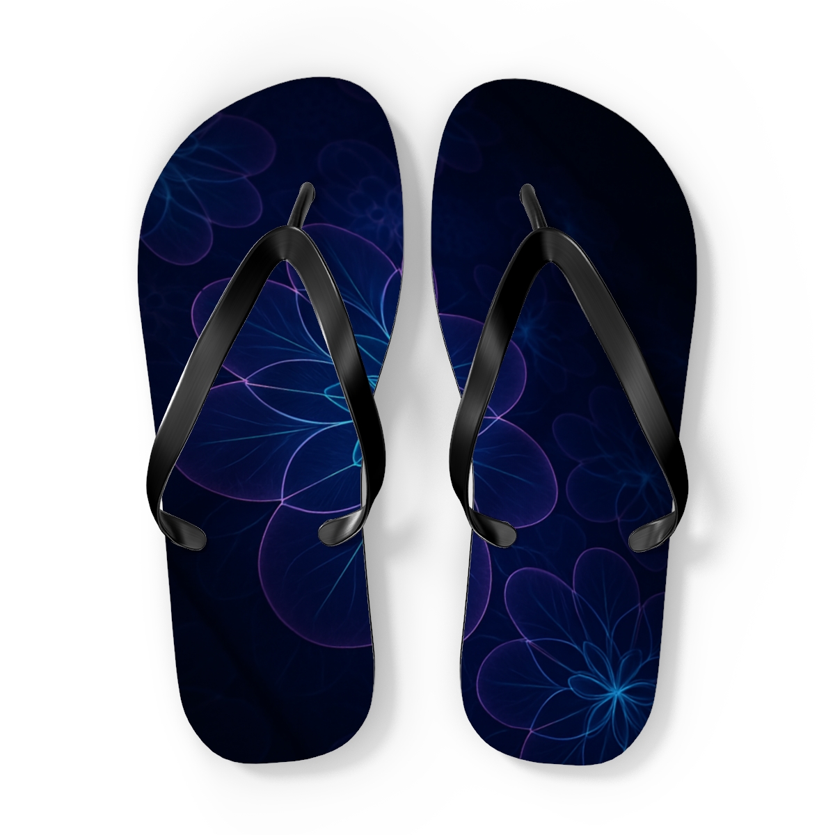 Orchid Loop Interference personalized beach flip flops