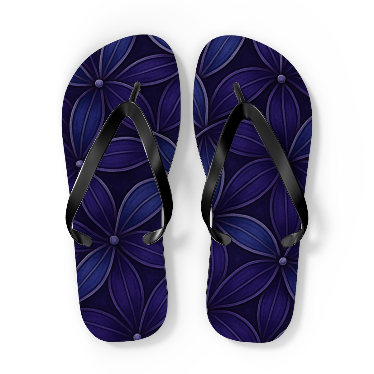 Orchid Loop Tessellation unique graphic flip flops