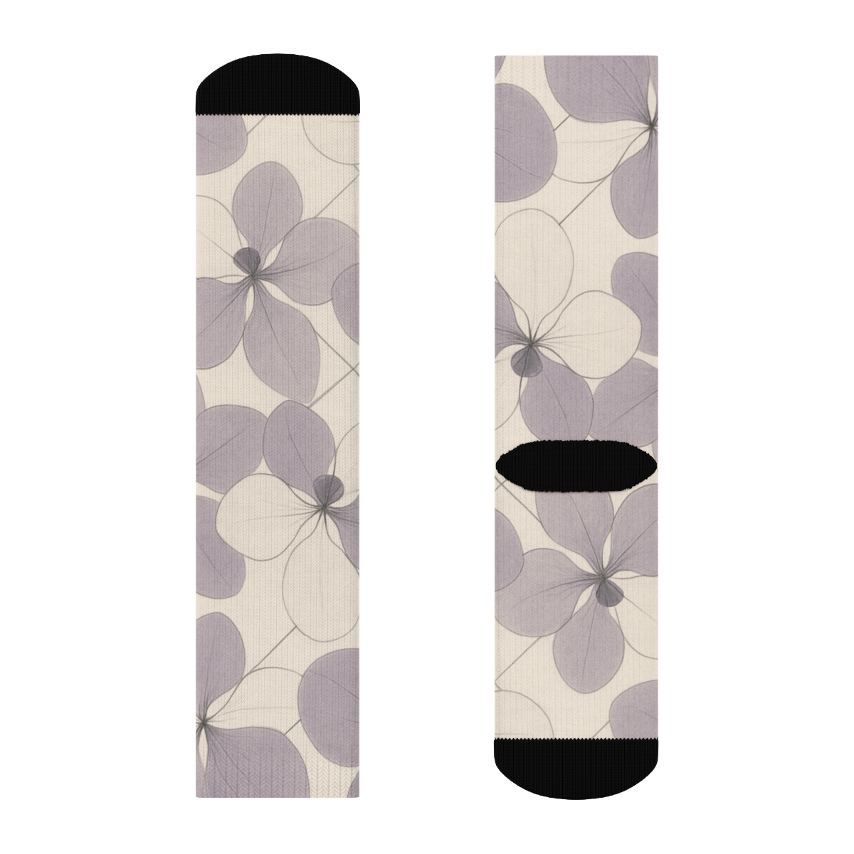 Orchid Petal Lattice designer logo socks