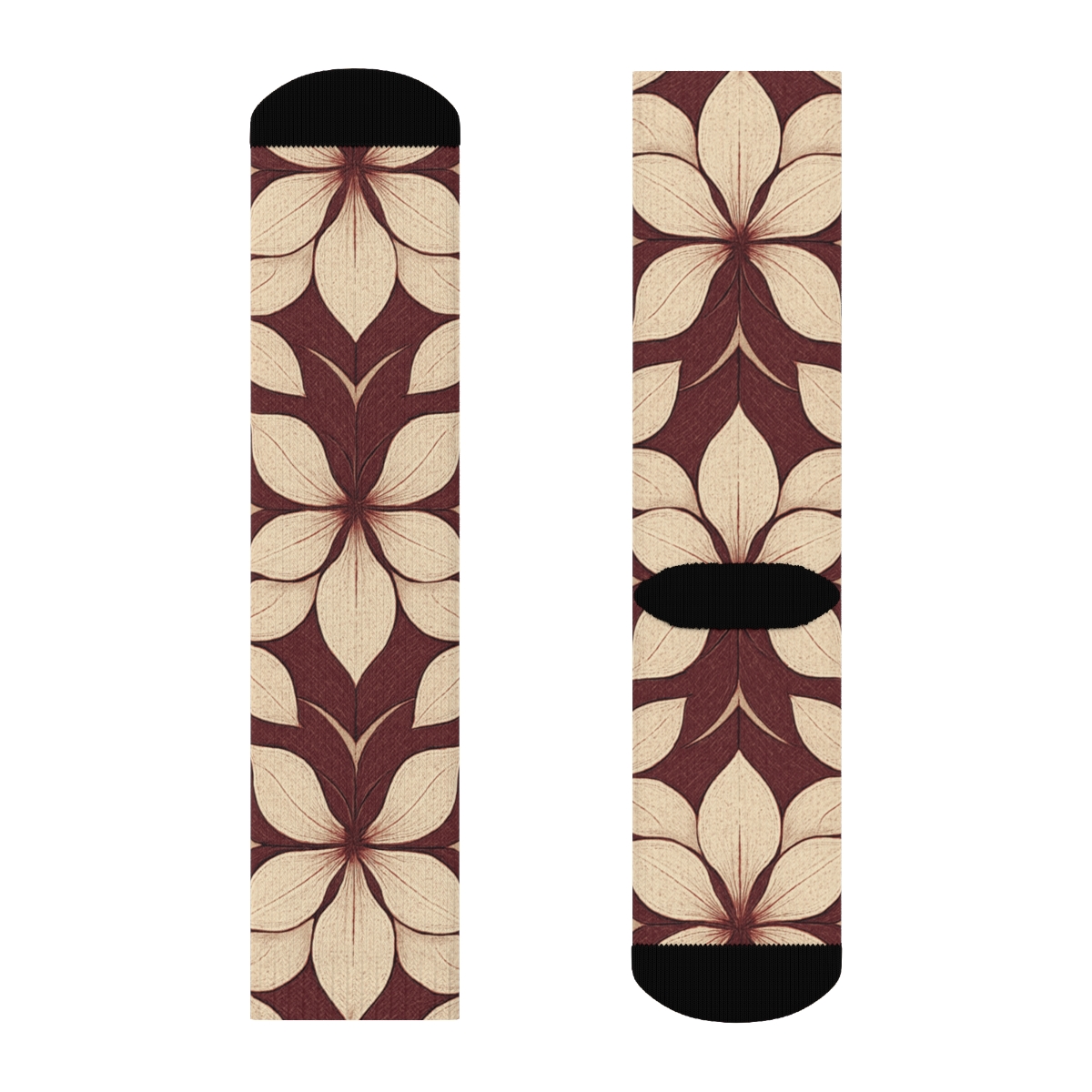 Orchid Petal Lattice unique printed socks