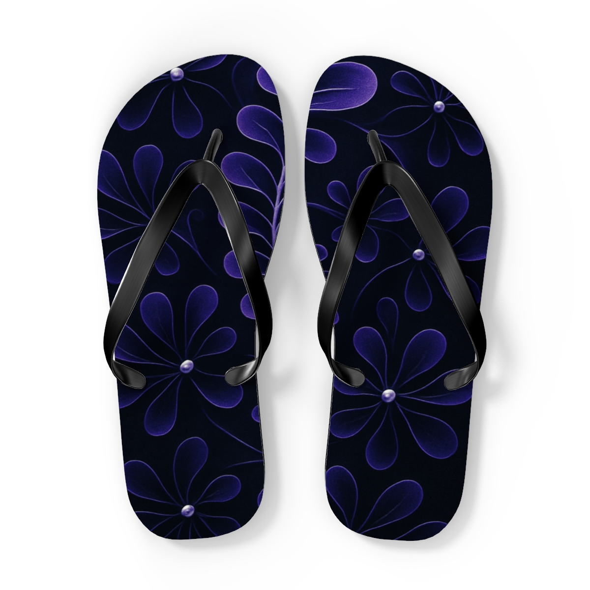 Orchid Pulse Helix personalized beach flip flops
