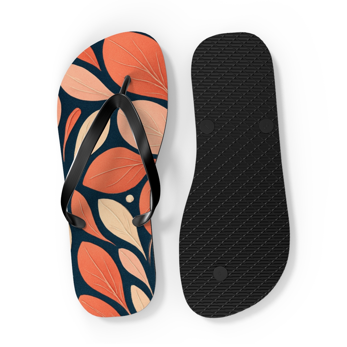 Orchid Pulse Tessellation colorful rubber flip flops