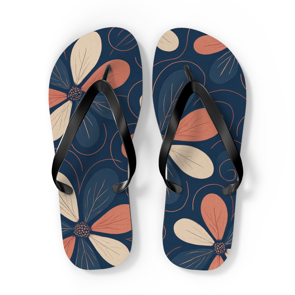 Orchid Pulse Tessellation colorful rubber flip flops