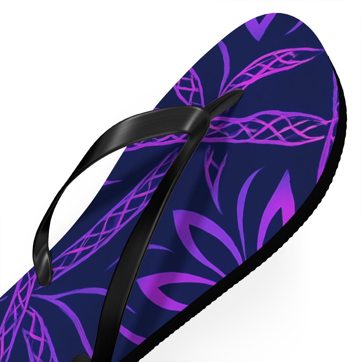 Orchid Pulse Weave personalized beach flip flops
