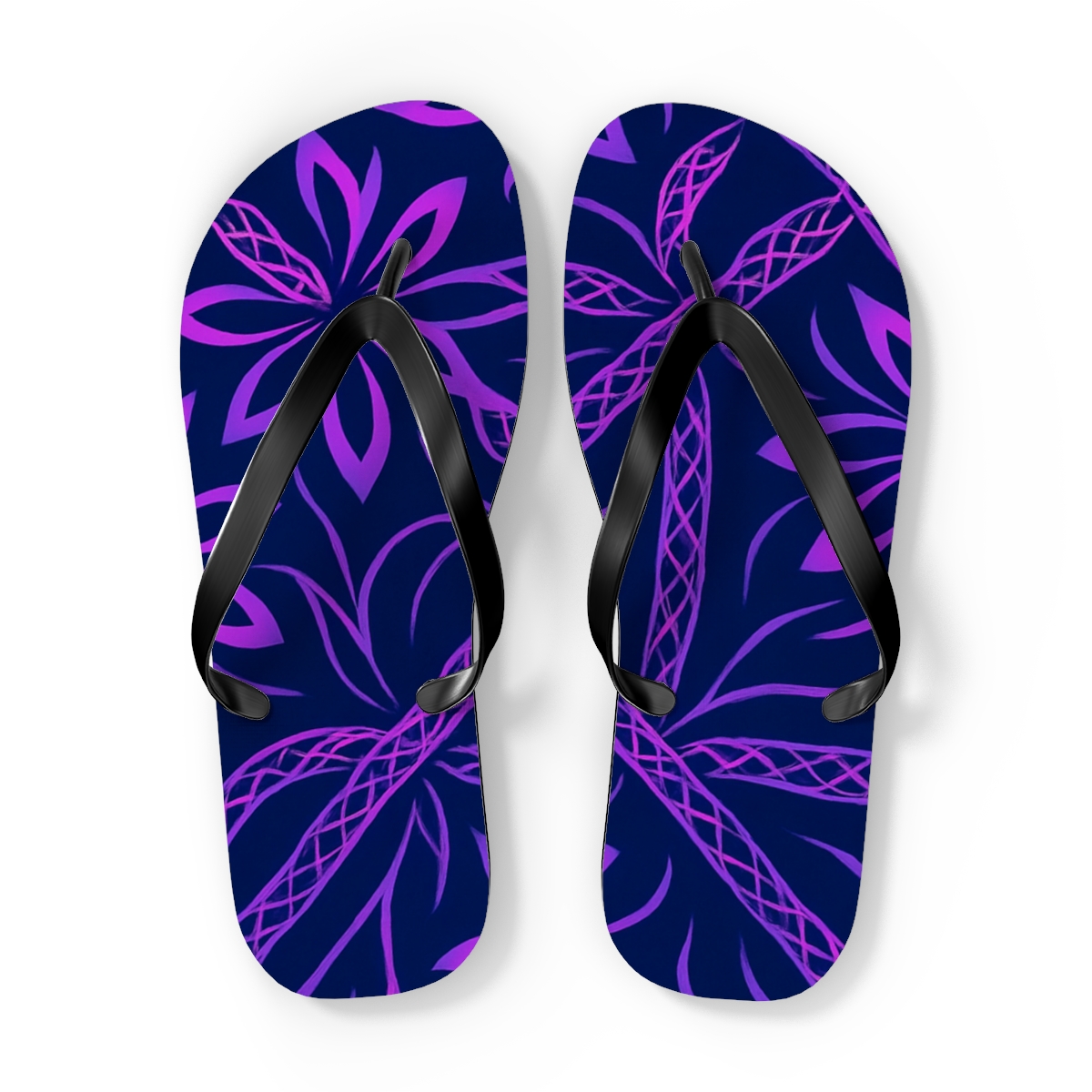 Orchid Pulse Weave personalized beach flip flops