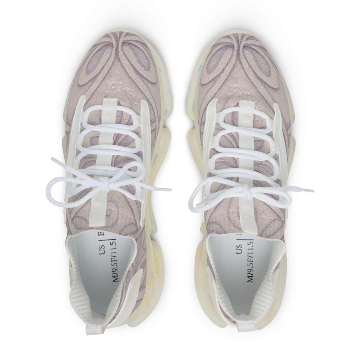 Orchid Ribbon Lattice custom sneakers