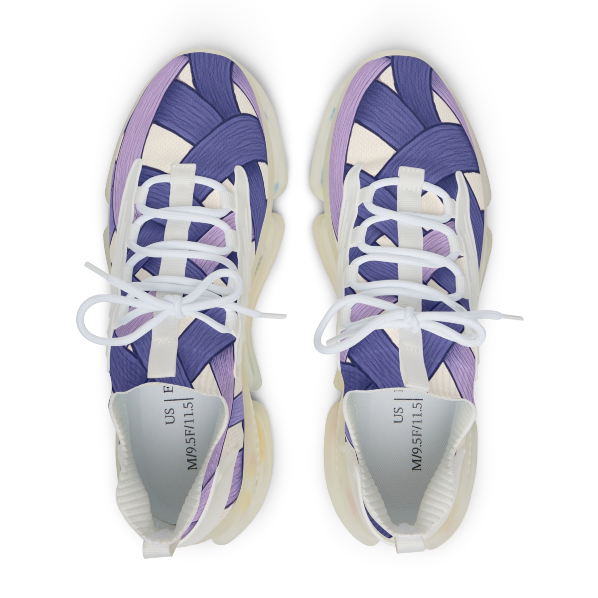Orchid Ribbon Lattice comfortable running sneakers