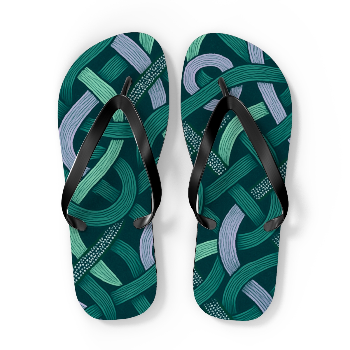 Orchid Ribbon Tessellation comfortable casual flip flops