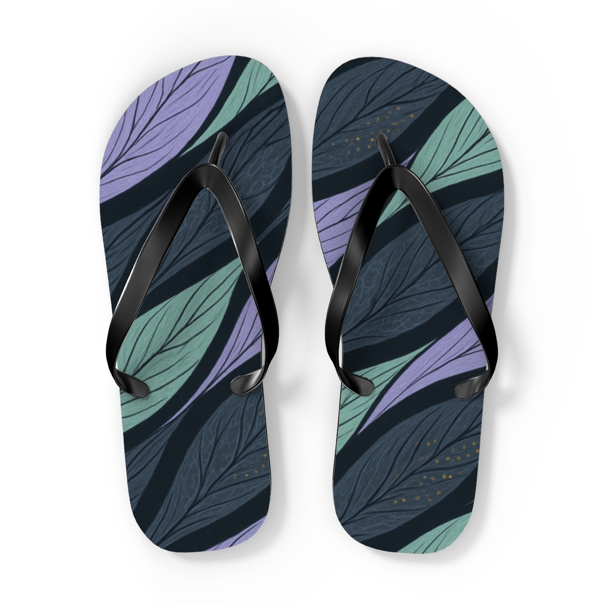 Orchid Sinewave Vein Weave designer logo flip flops