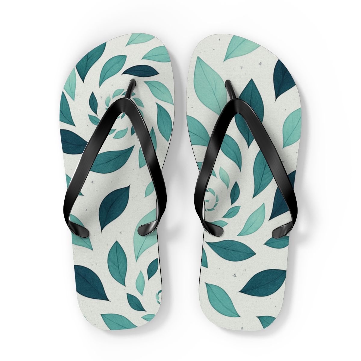Orchid Spiral Drift unique graphic flip flops
