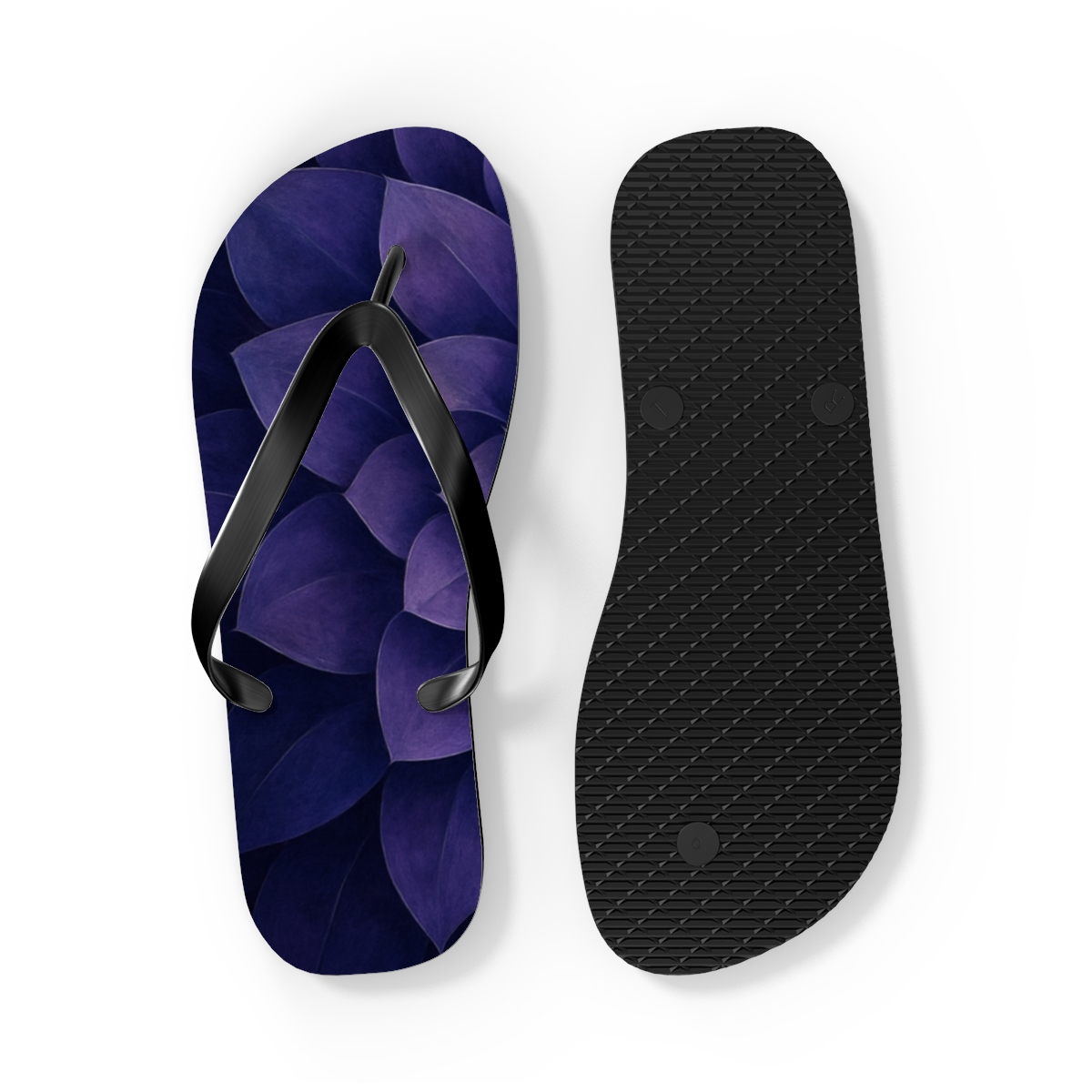 Lavender Spiral Bliss Flip Flops