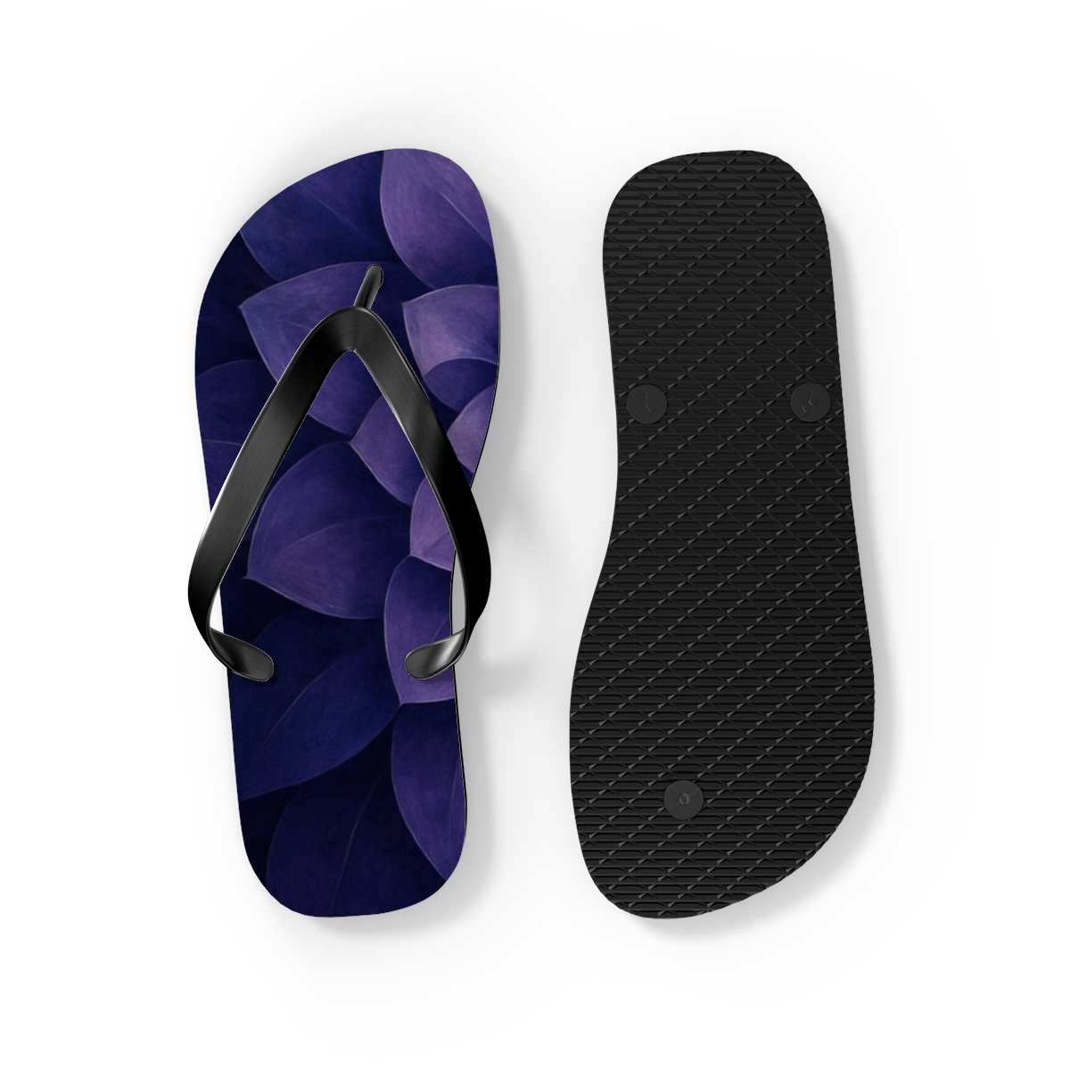 Lavender Spiral Bliss Flip Flops