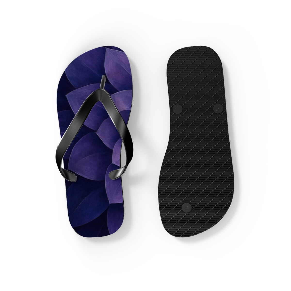 Lavender Spiral Bliss Flip Flops