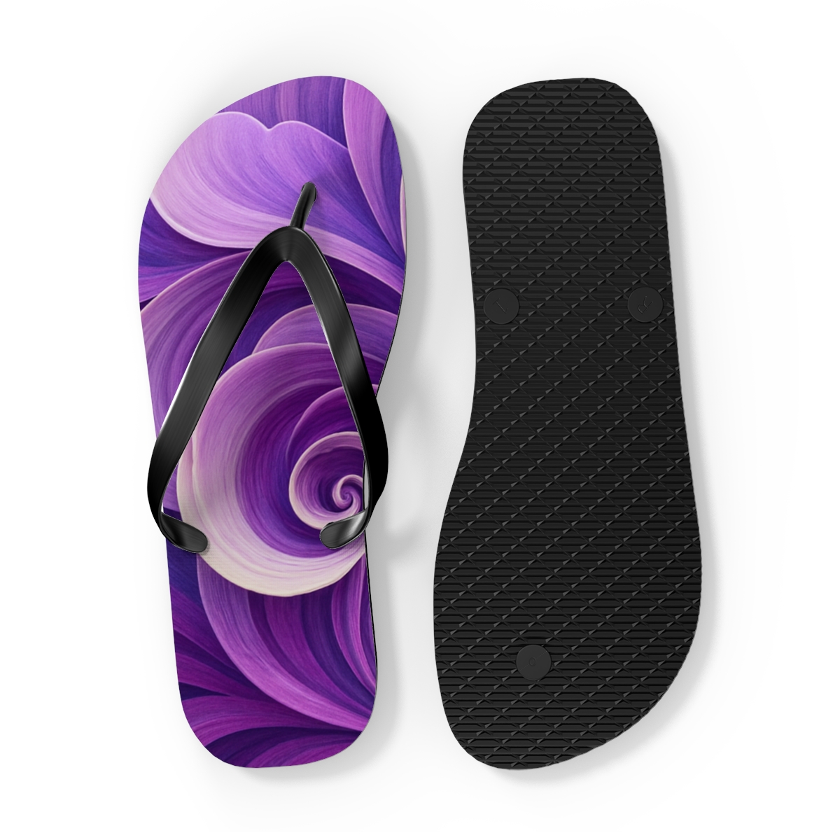 Lavender Petal Drift Flip Flops
