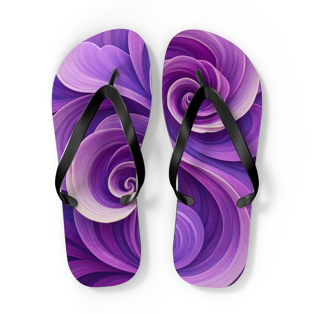 Lavender Petal Drift Flip Flops
