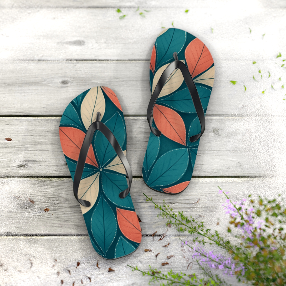 Orchid Tessellation Pulse comfortable casual flip flops