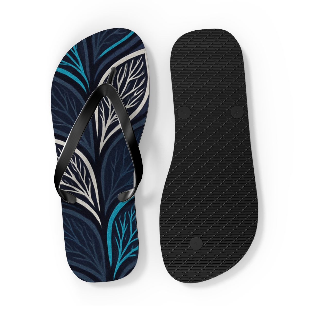 Orchid Vein Cipher Weave unique graphic flip flops