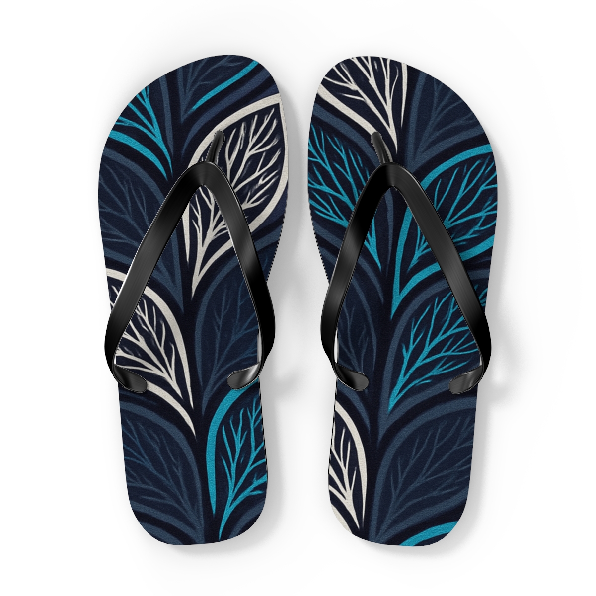 Orchid Vein Cipher Weave unique graphic flip flops