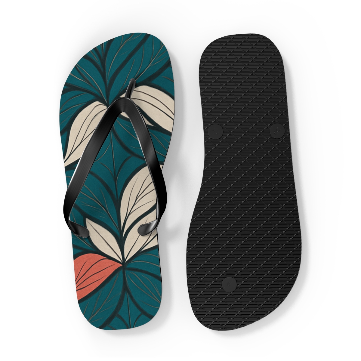 Orchid Vein Interlace custom flip flops