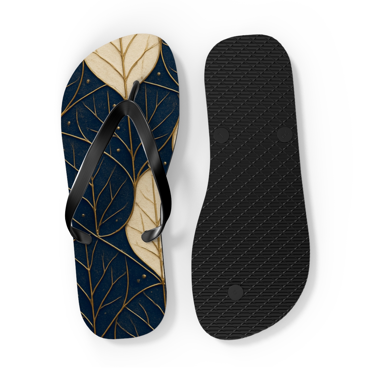 Orchid Vein Interlace custom flip flops