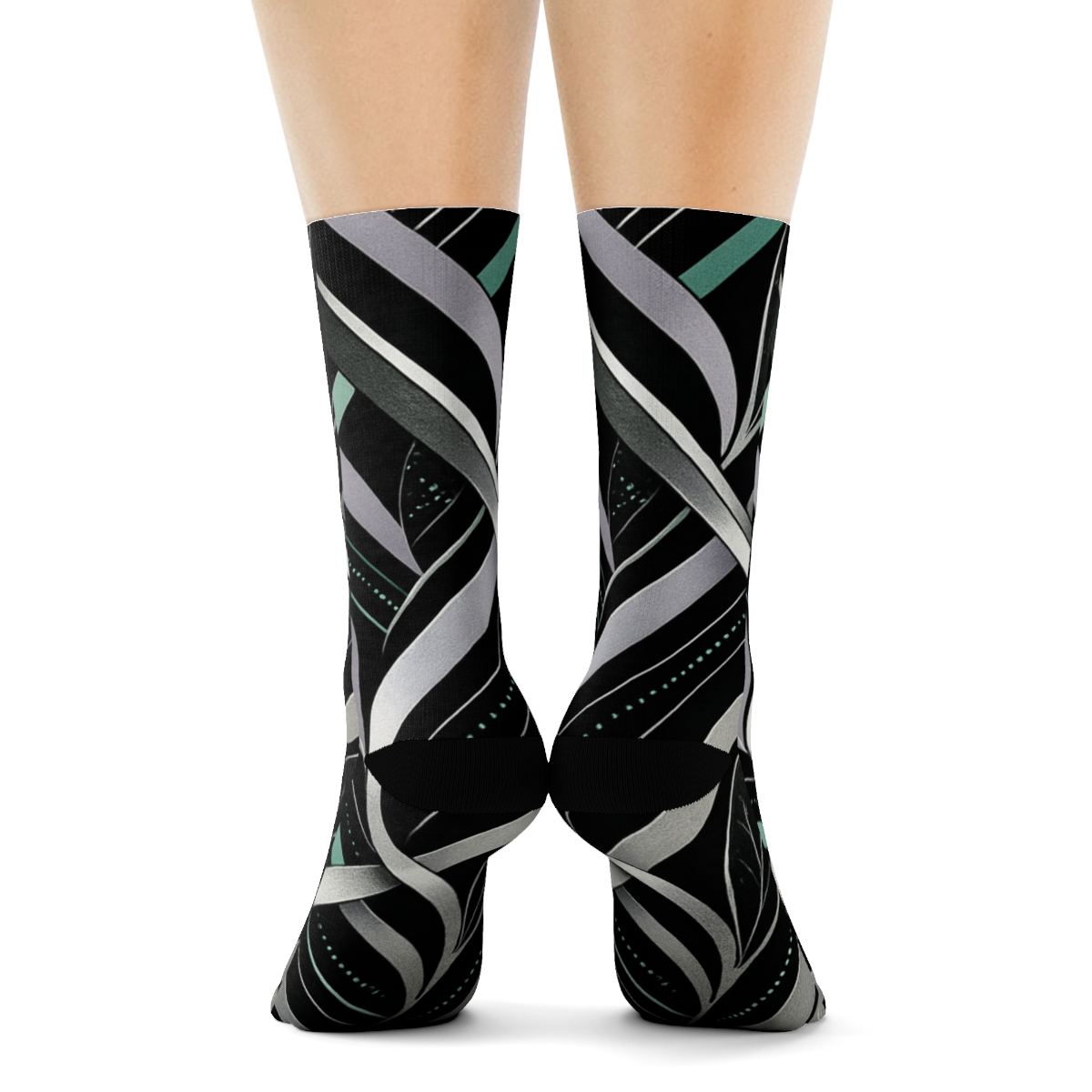 Orchid Vein Interlace Diagram sports performance socks
