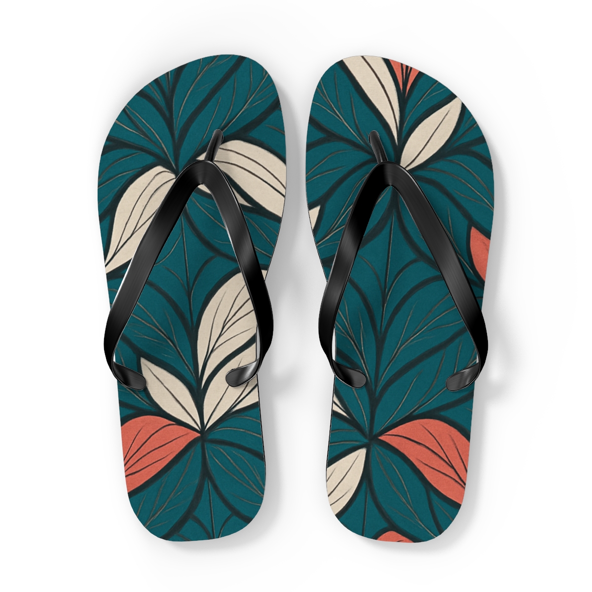 Orchid Vein Interlace custom flip flops