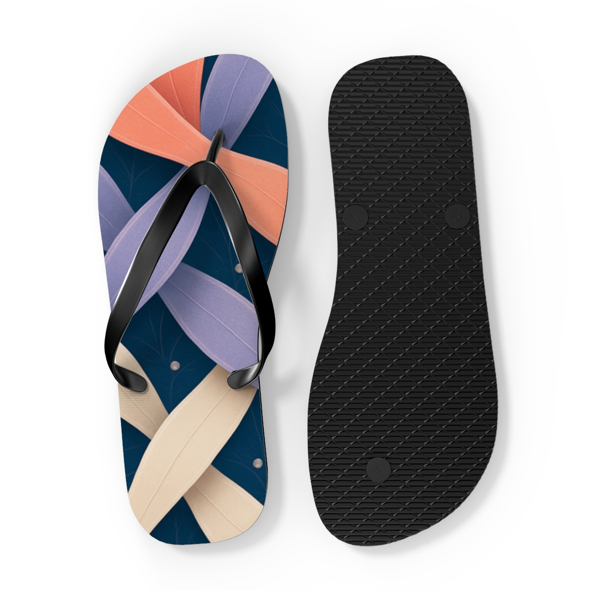 Orchid Wave Interlace comfortable casual flip flops