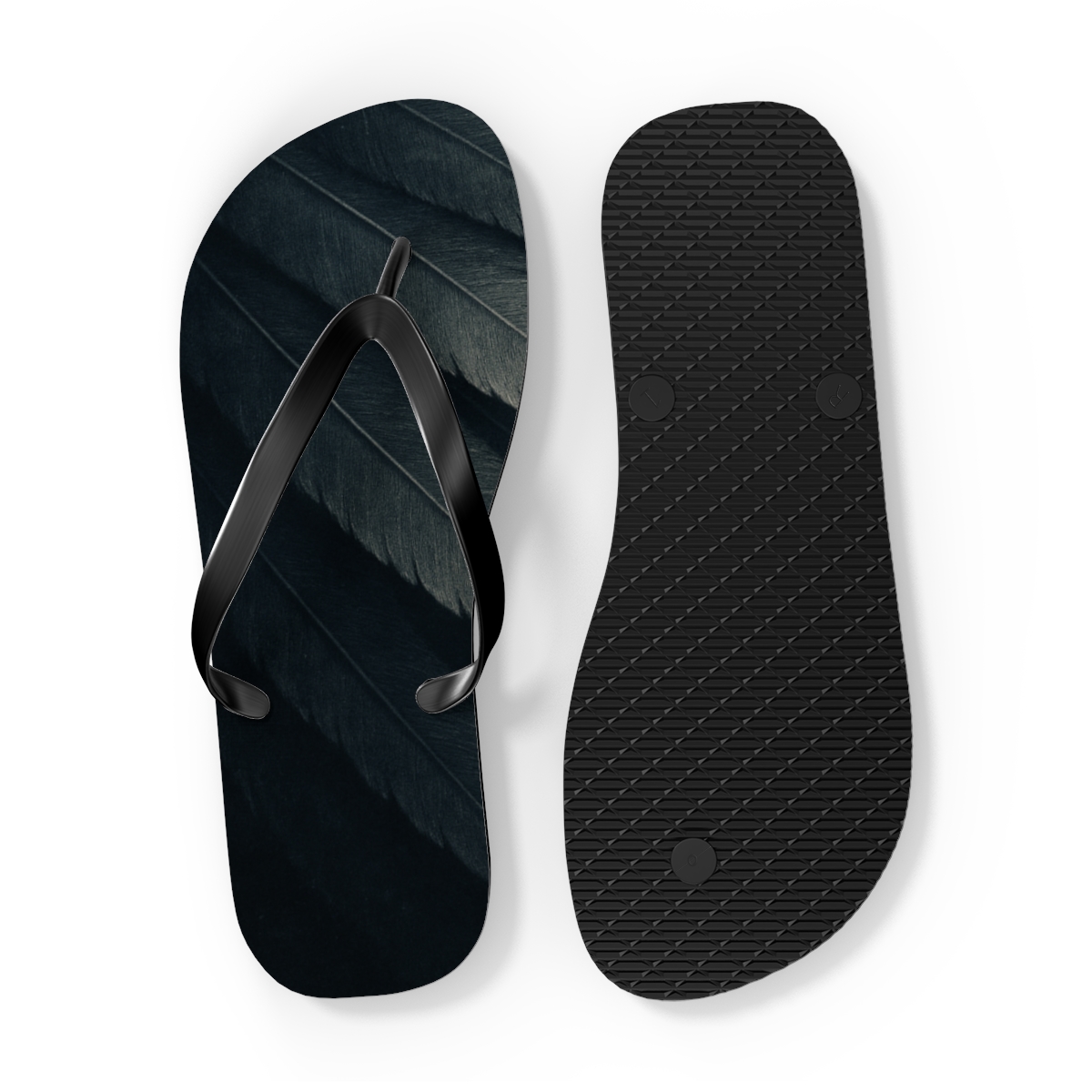 Owl Feather Silence Ripple comfortable casual flip flops