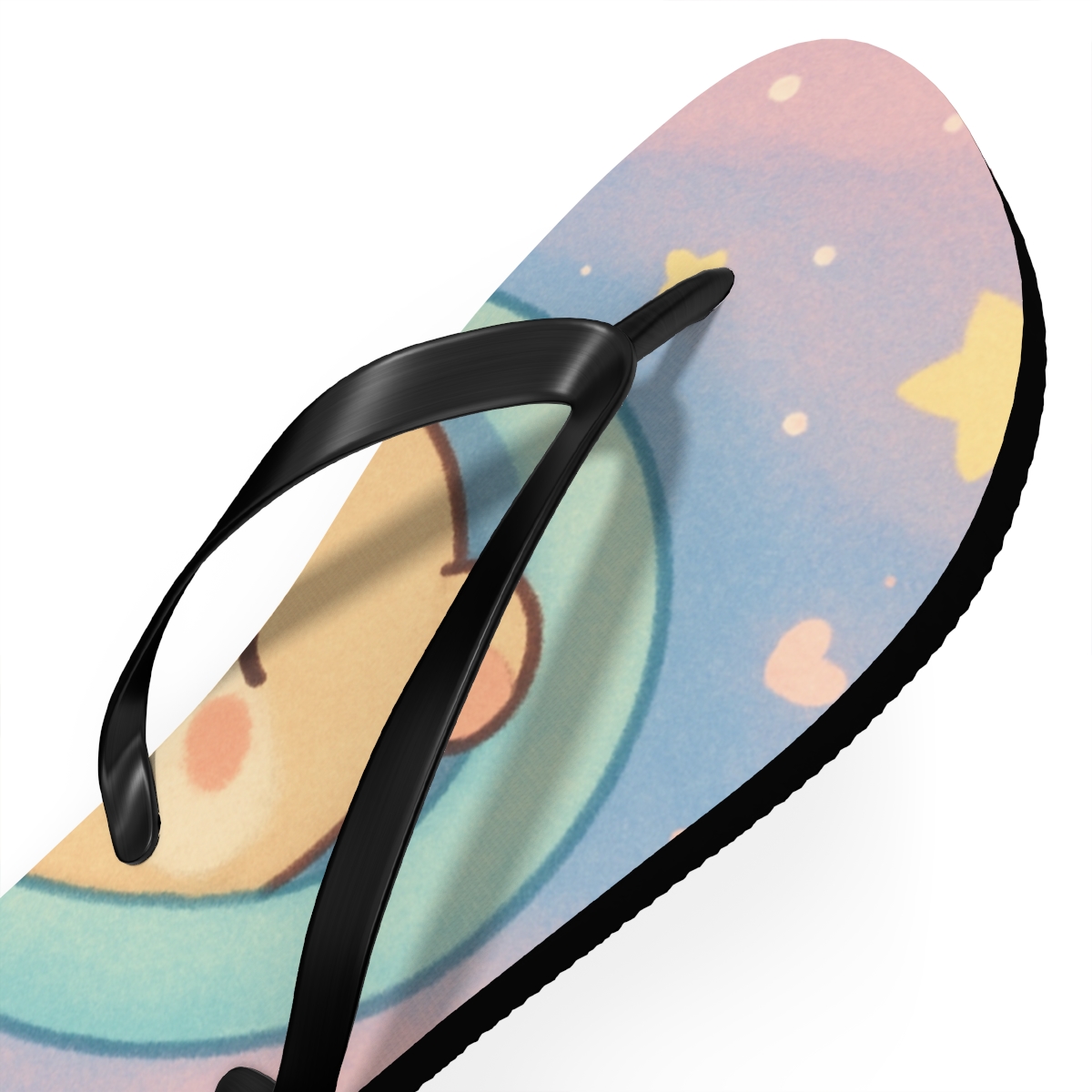 Pastel Comet Hamster Sleepover comfortable casual flip flops
