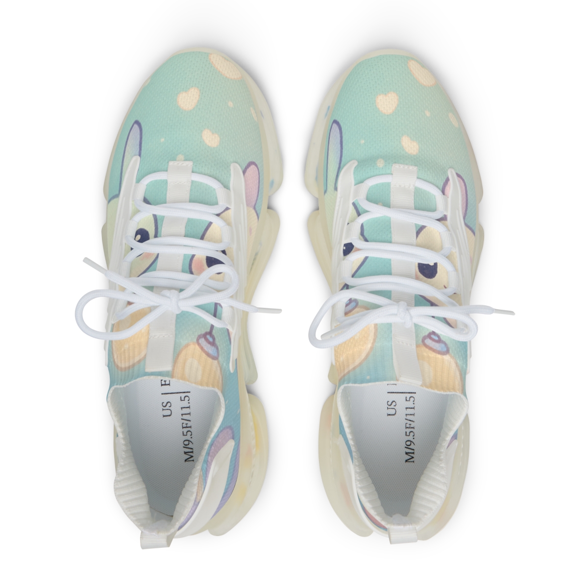 Pastel Lantern Sea Slugs personalized athletic sneakers