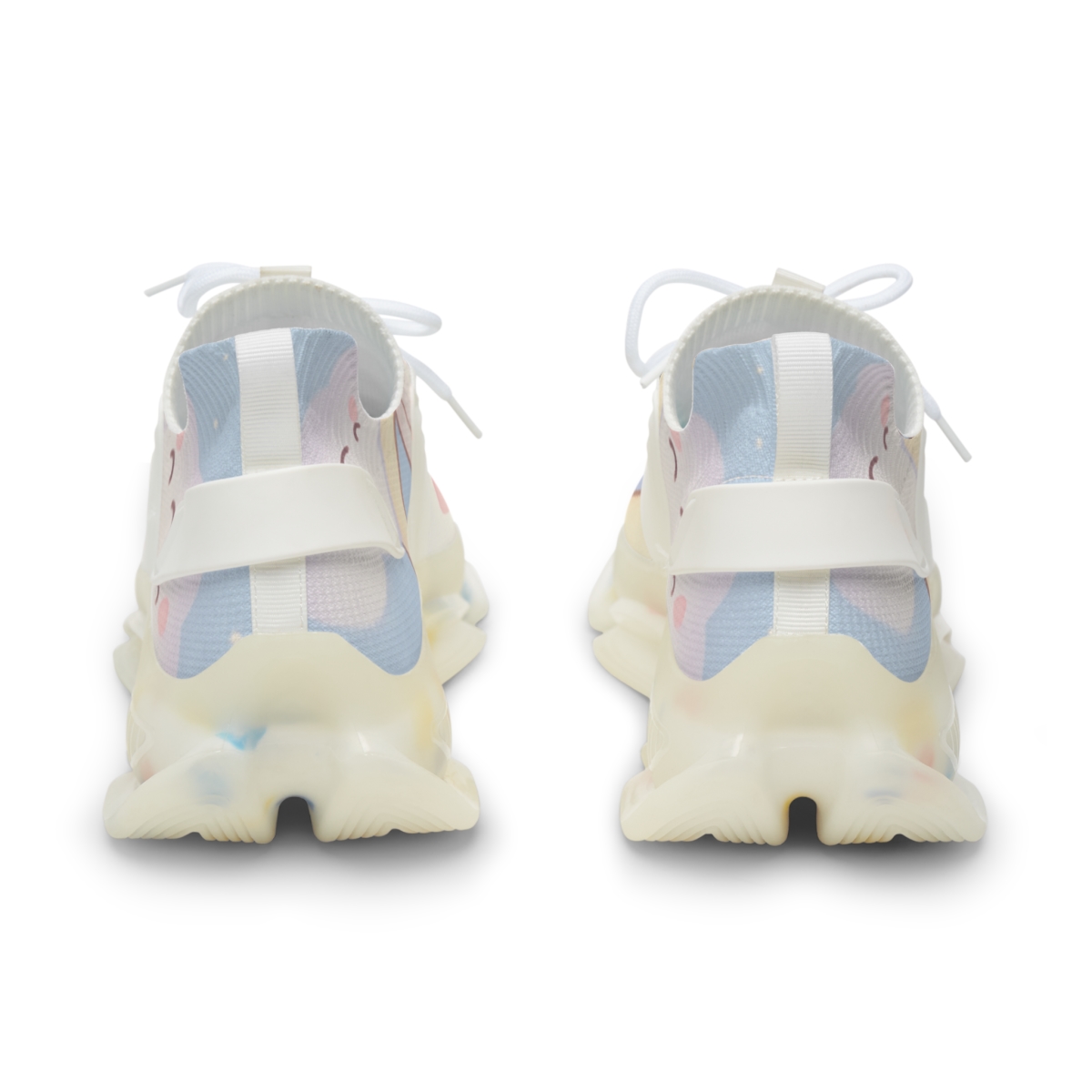 Pastel Moon Bunny Dreams stylish casual sneakers