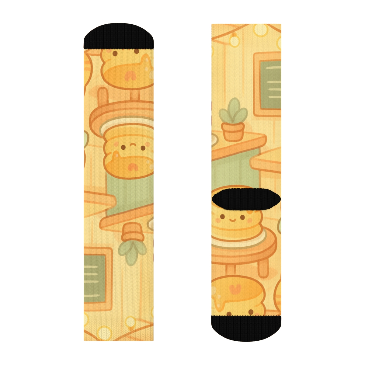 Pastel Pancake Cafe Friends sports performance socks