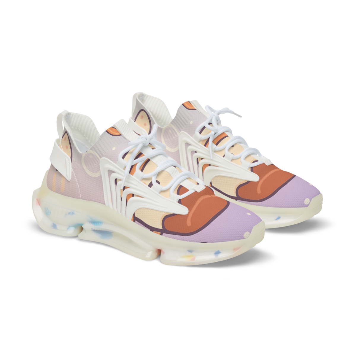 Pastel Planet Pudding Pals comfortable running sneakers