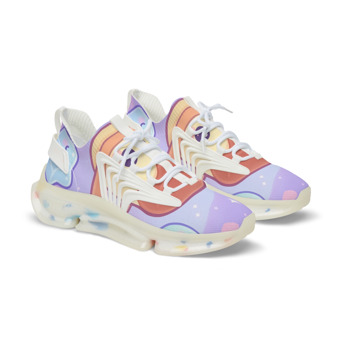 Pastel Planet Pudding Pals comfortable running sneakers