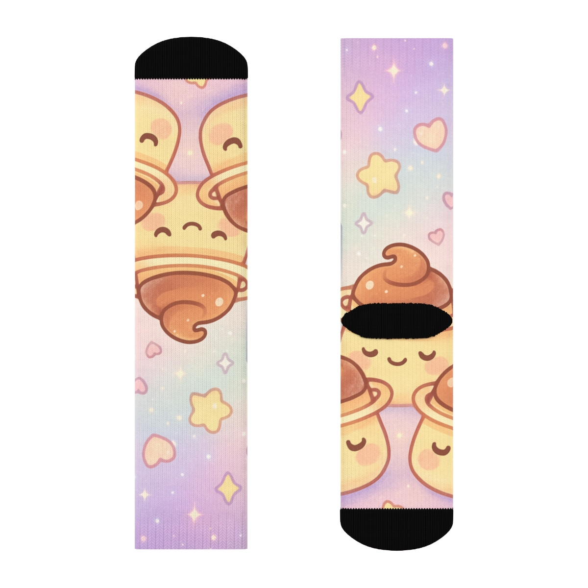 Pastel Planet Pudding Pals trendy colorful socks