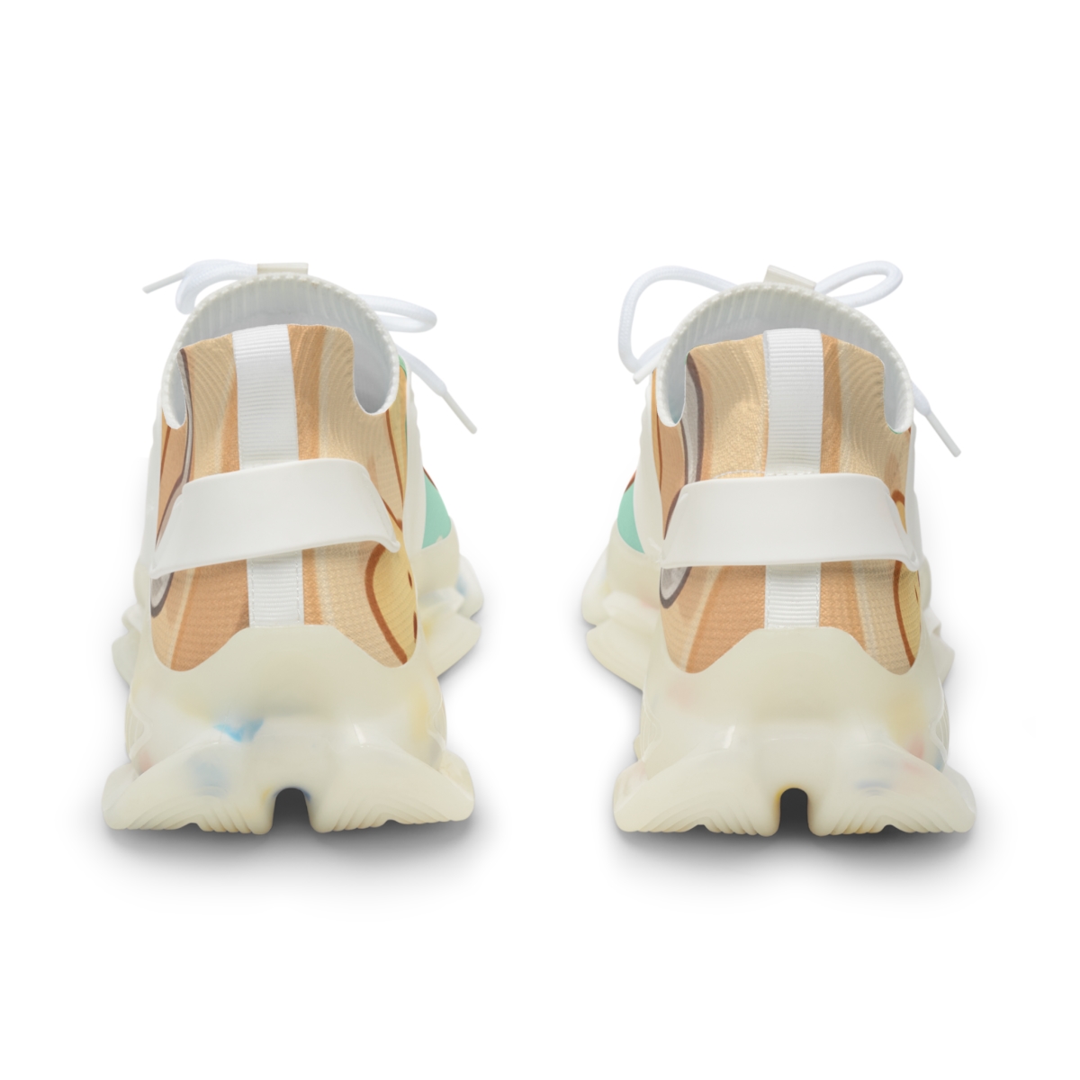 Pastel Planet Pudding Pals personalized athletic sneakers