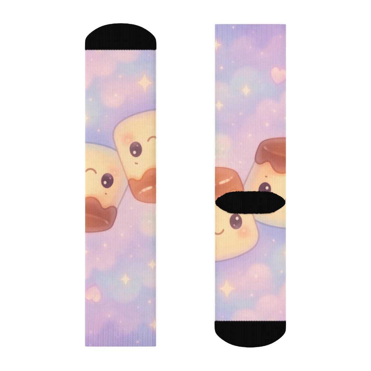Pastel Planet Pudding Pals sports performance socks