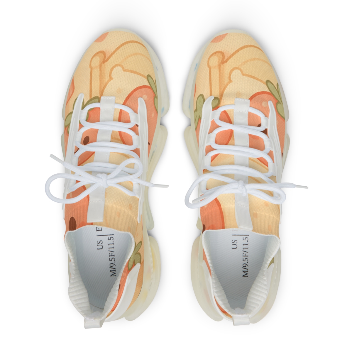 Pastel Strawberry Pillow Pals stylish casual sneakers