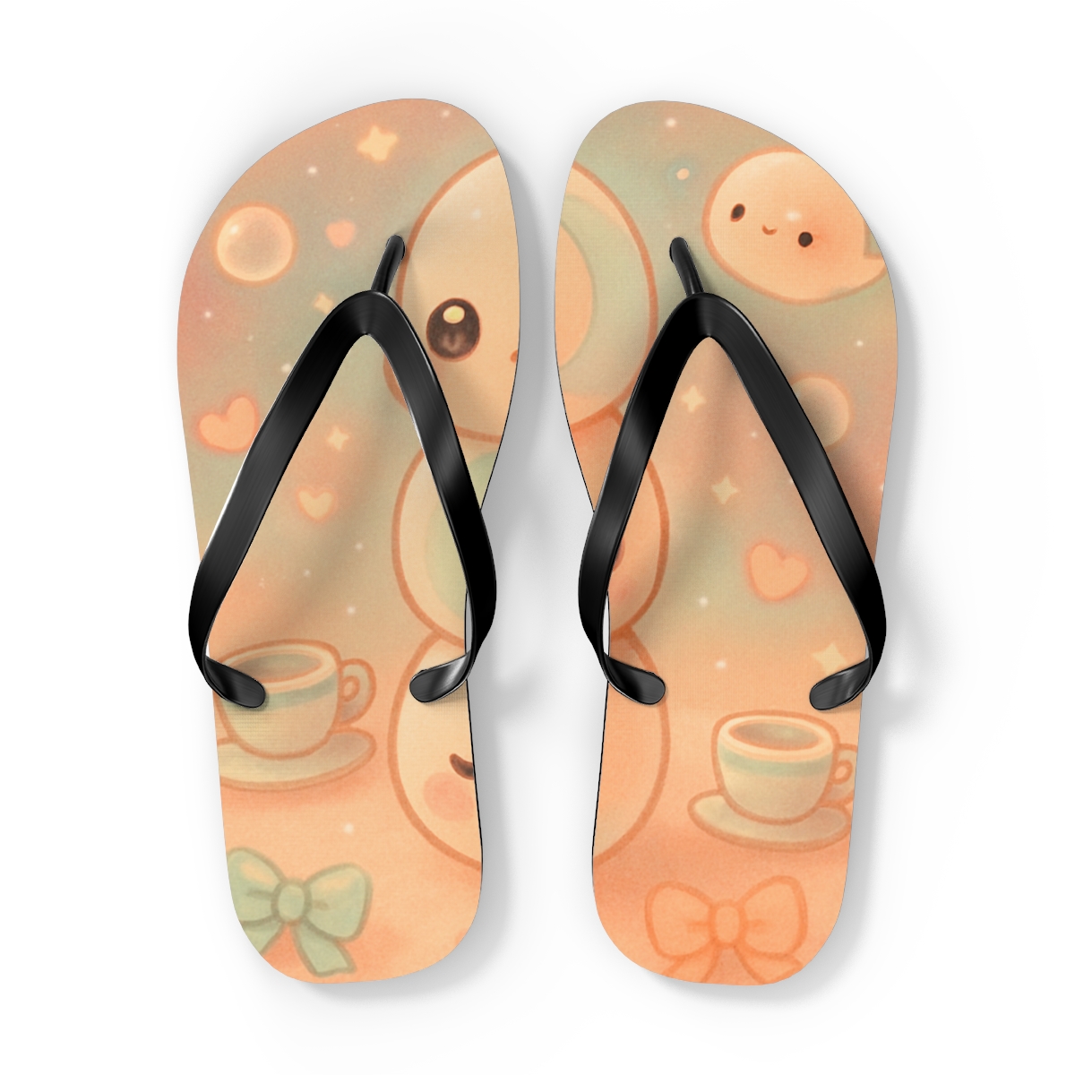 Peach Mochi Moonlets stylish summer flip flops