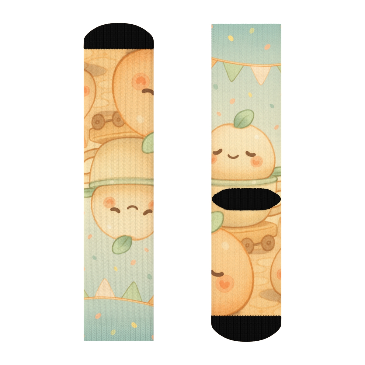 Peach Mochi Parade sports performance socks