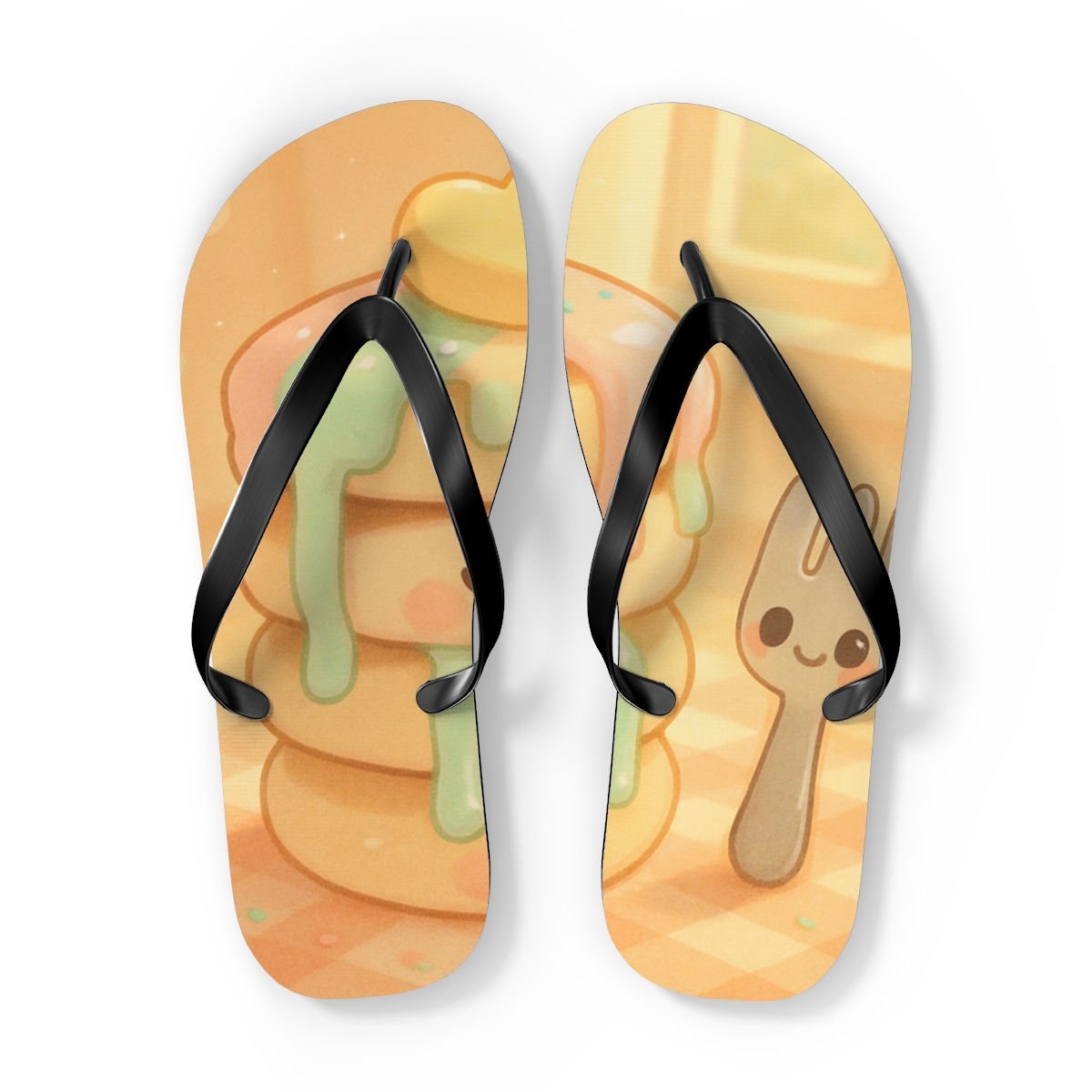 Peachy Pancake Pals comfortable casual flip flops