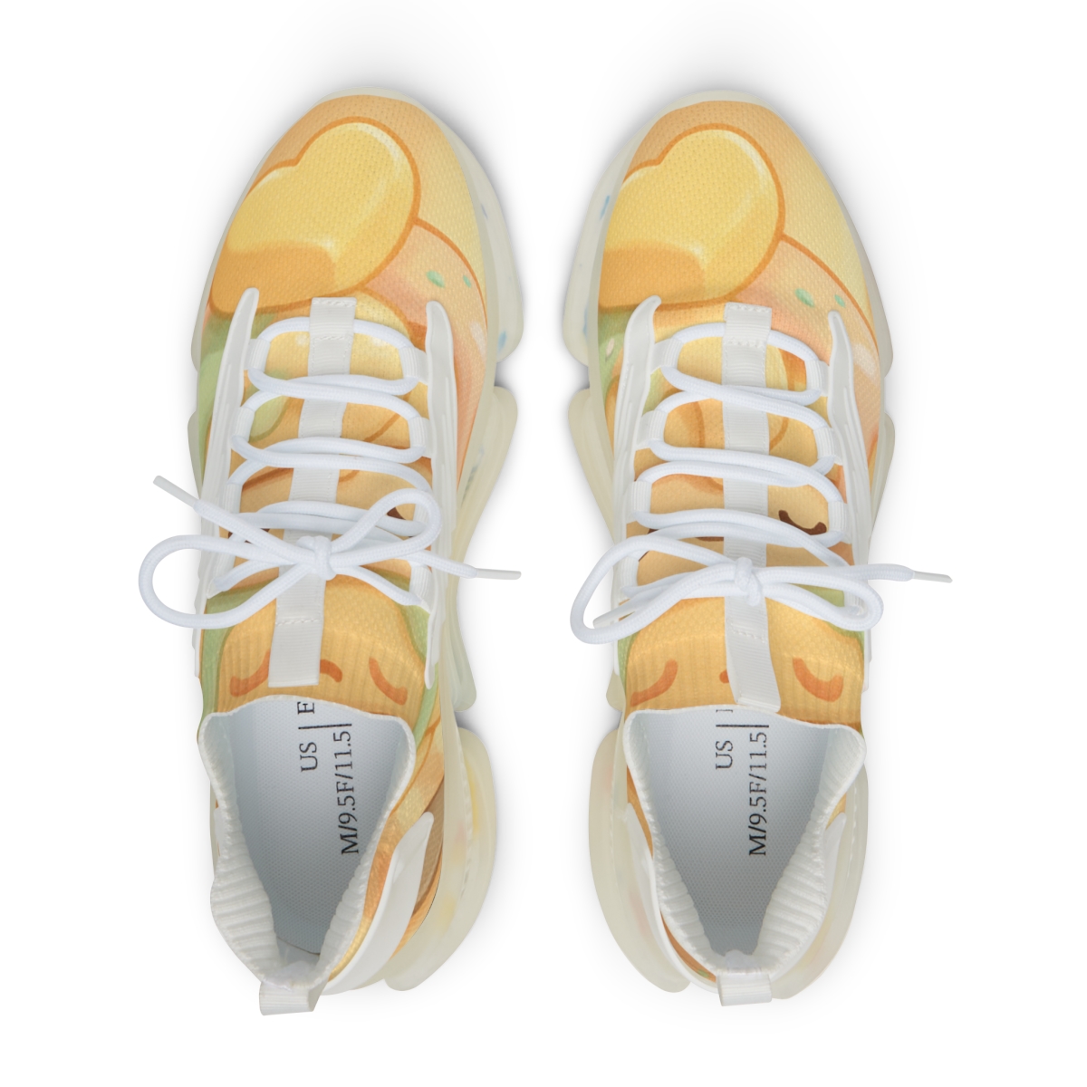 Peachy Pancake Pals designer branded sneakers