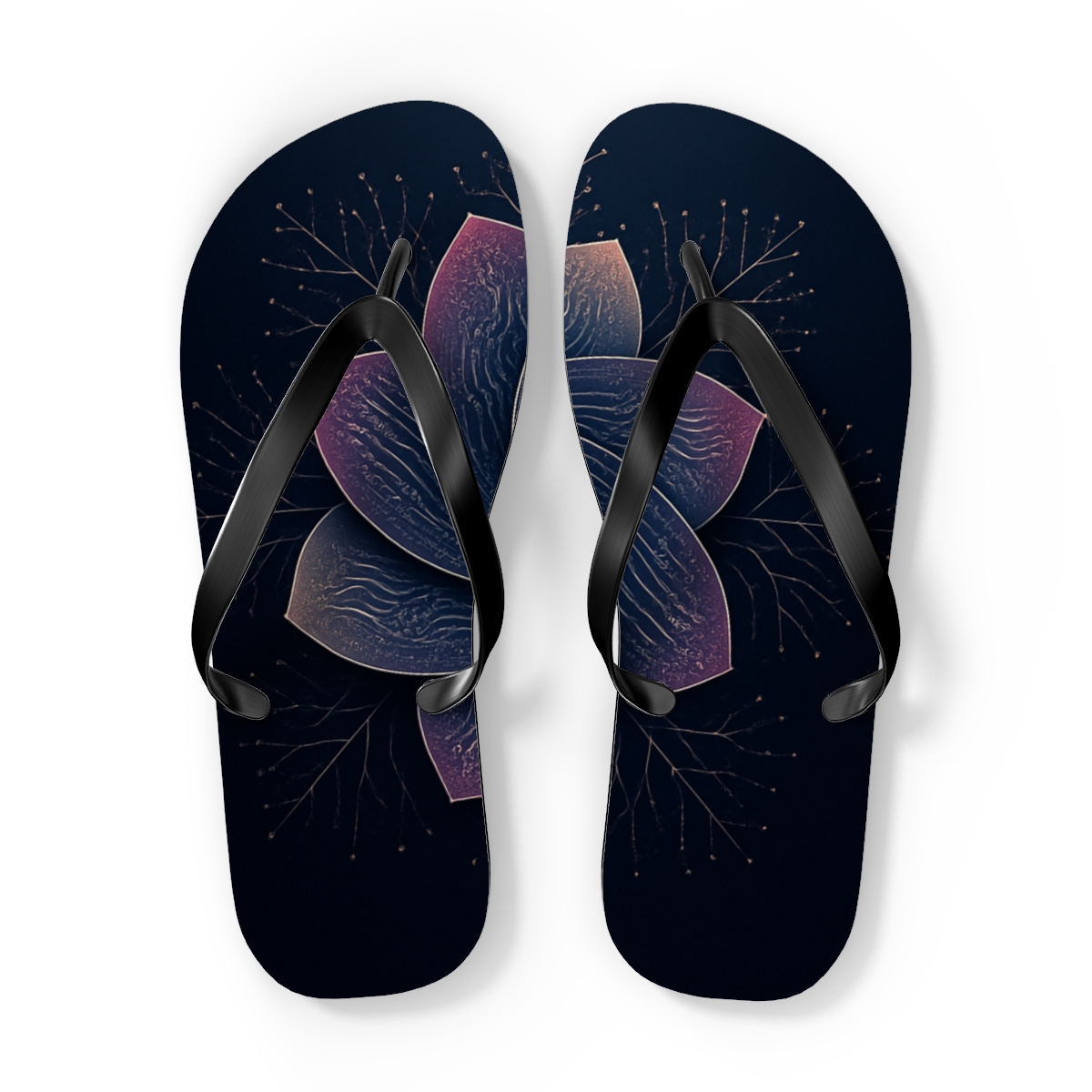 Peony Circuit Rosette comfortable casual flip flops