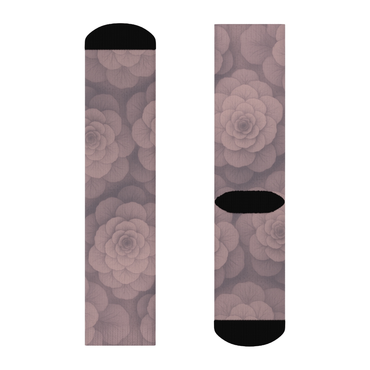 Peony Fractal Rosette Field sports performance socks