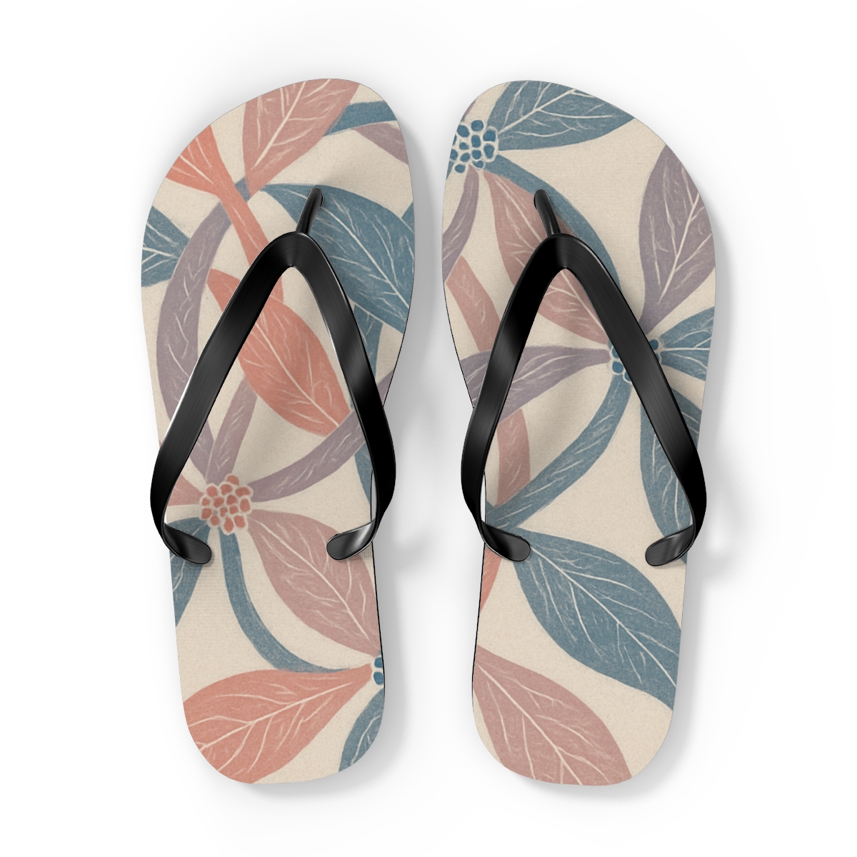 Peony Fractal Vein Weave comfortable casual flip flops