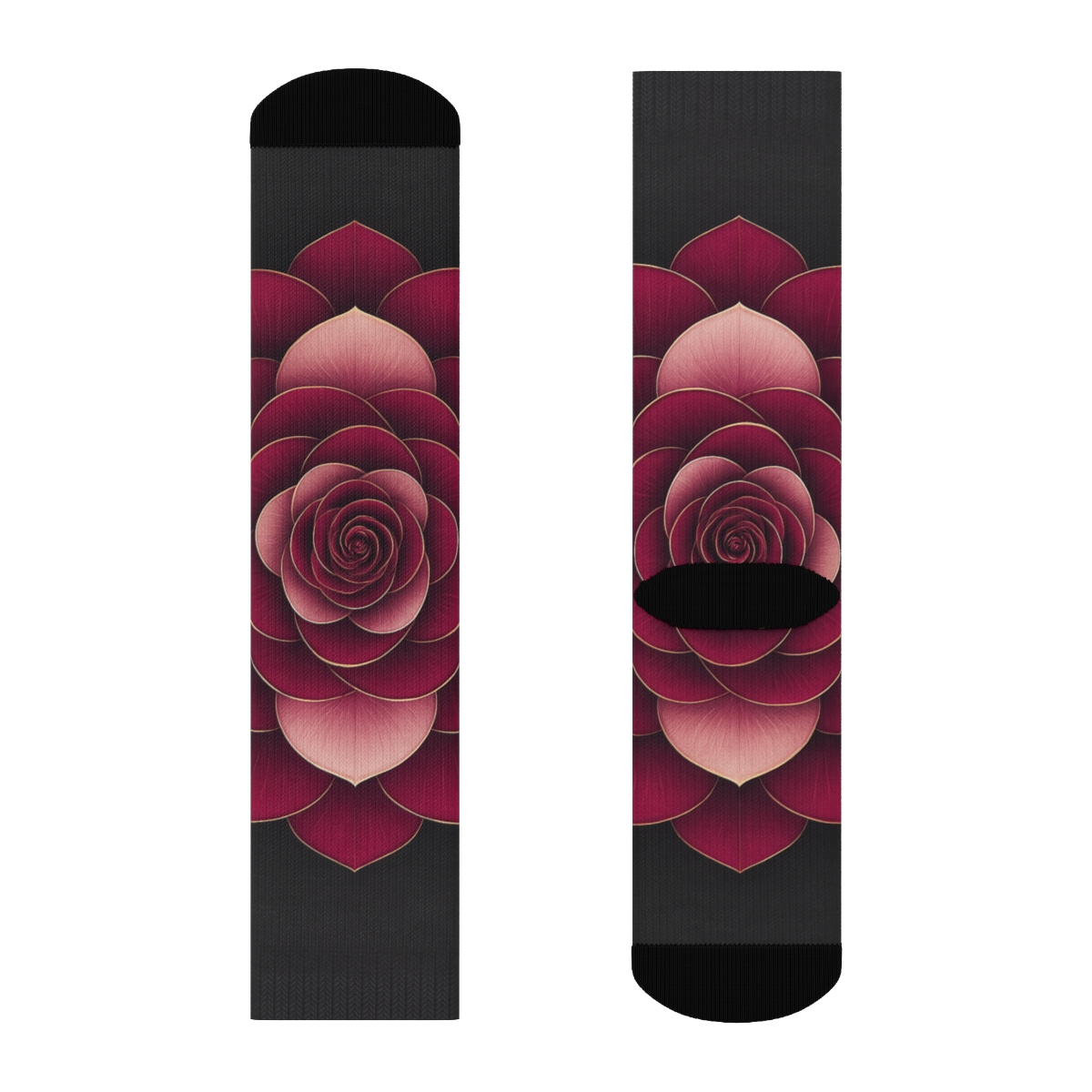 Peony Pulse Rosette sports performance socks