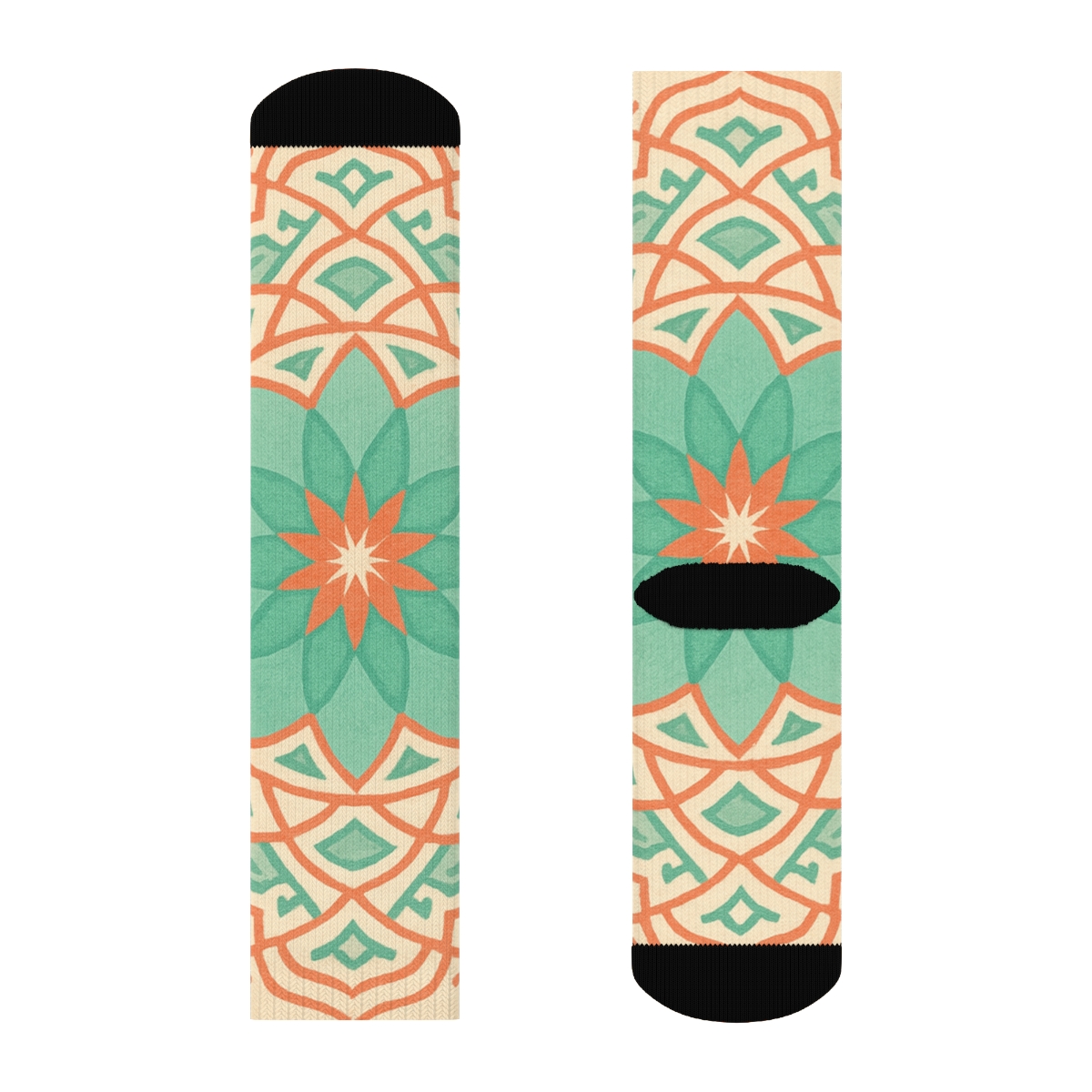 Petal Circuit Mosaic personalized cozy socks