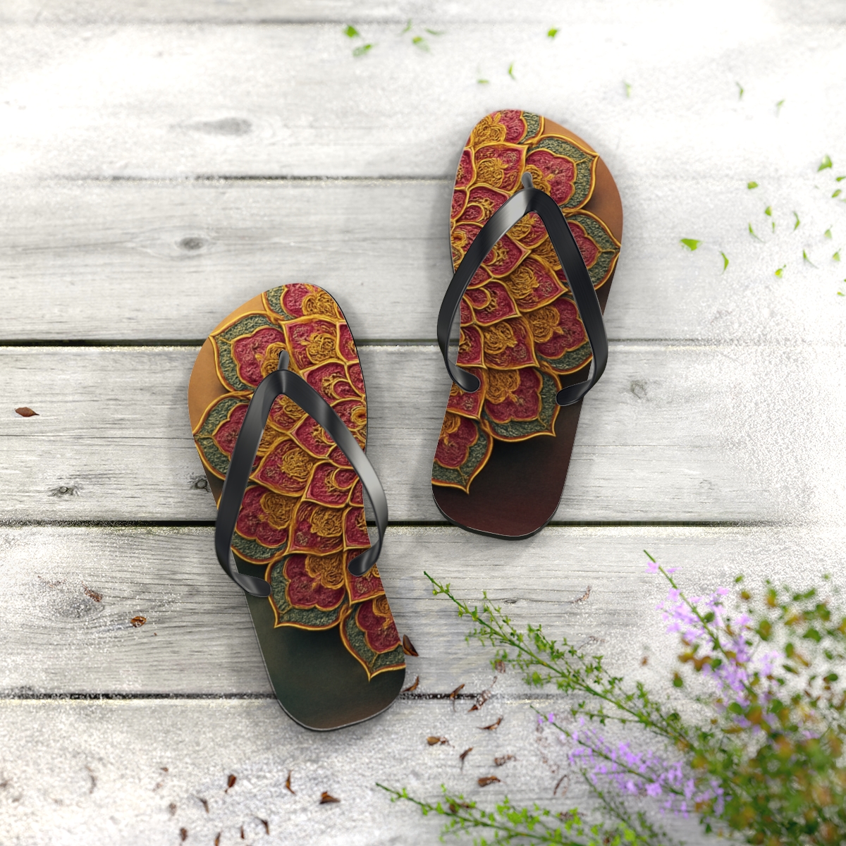 Harmony Blossom Flip Flops