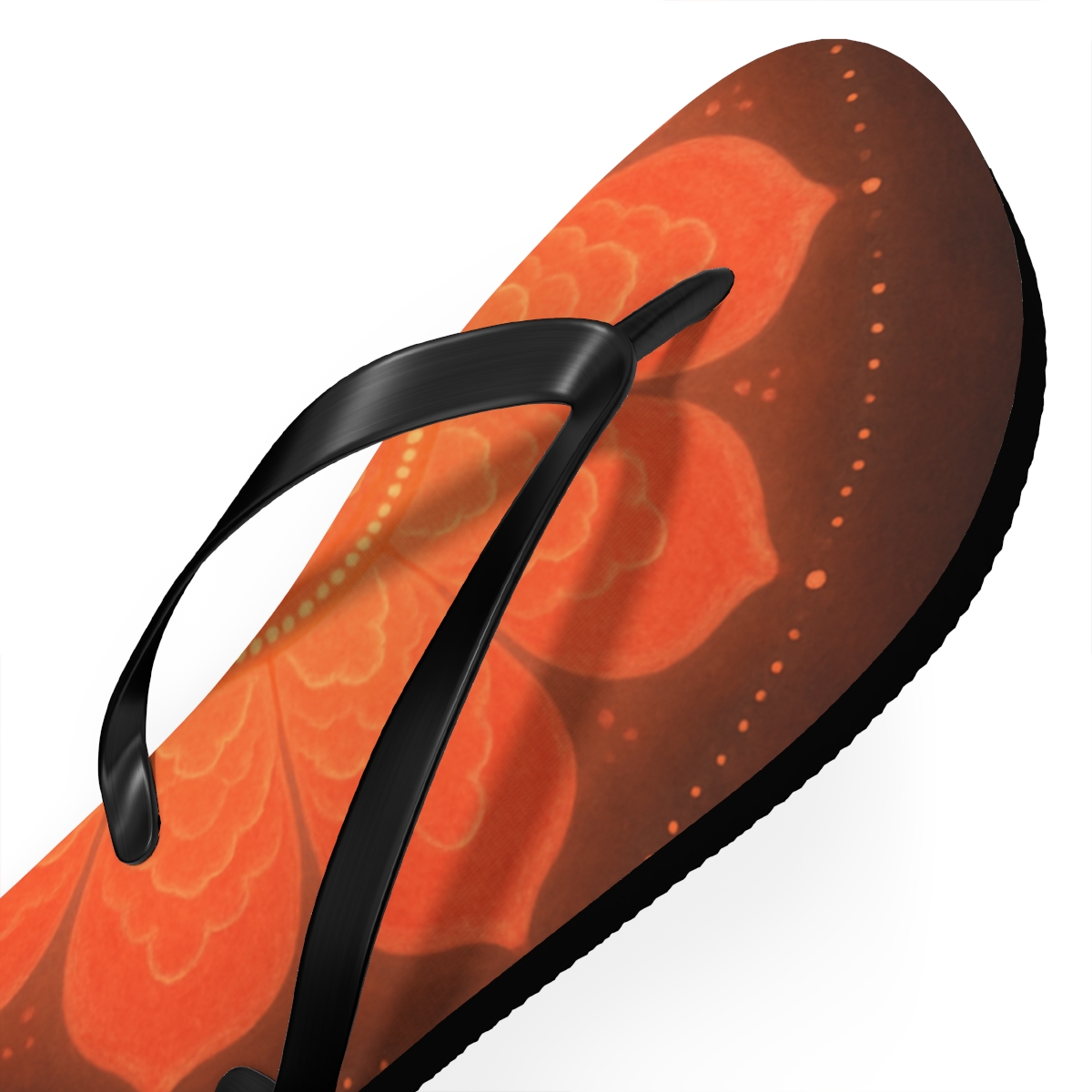Petal Halo Fractal unique graphic flip flops