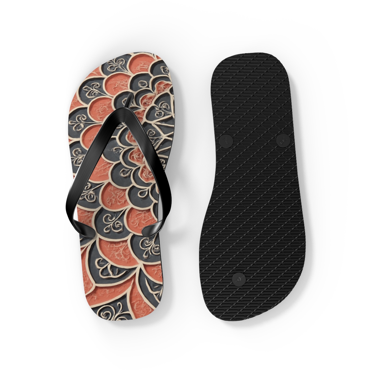 Coral Bloom Harmony Flip Flops